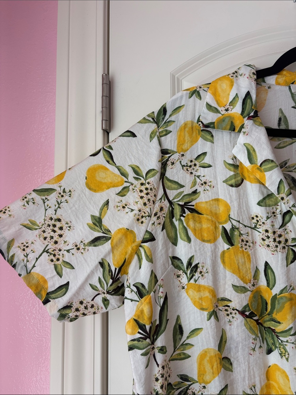 C by One Fruit Print Button-Down Shirt Size XL - Picture 6 of 9